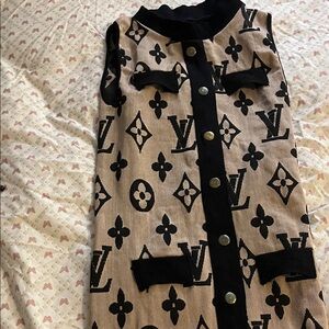 LV imitates Black and Tan  Dress
